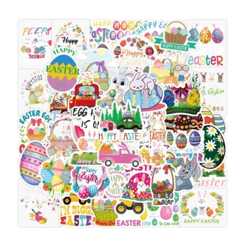 50 Assorted Easter Stickers - Picture 3 of 5